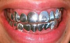 Custom Silver Grillz In .925 In This Exact Style Top 8 And Bottom 8 Teeth picture