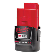 Genuine OEM Milwaukee 48-11-2420 Red Lithium CP 2.0 M12 Battery 12 Volt  picture