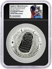 2019 P $1 Apollo 11 50th Anniversary 5oz .999 Silver NGC PF70 Ultra Cameo FDOI picture