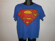 Vintage 80s Distressed Trashed Grunge Superman T-Shirt Large picture