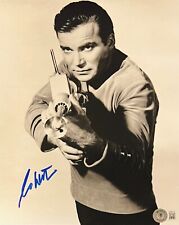 William Shatner Signed 8x10 Star Trek Captain Kirk Photo Beckett BAS Witnessed picture