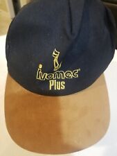 Vintage Ivomec Plus Snapback Suede Feel Bill Embroidered Logo Agriculture USA picture