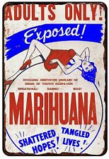 Classic Marijuana Movie Vintage Poster All Metal Tin Sign  8 x 12 picture