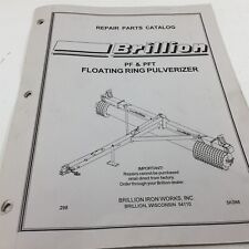 Genuine Brillion PF PFT Floating Ring Pulverizer Parts Catalog 5K088 1998 picture