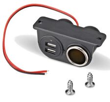 12V Car Cigarette Lighter Socket Splitter Dual USB Charger Power Adapter Outlet picture