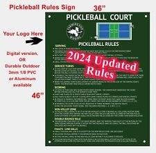 2024 Pickle Ball Rules Sign 36