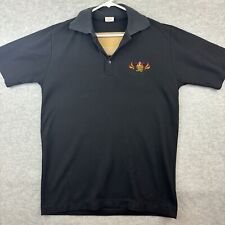 Golden Oldies Rugby Perth 1991 Polo Shirt Black XL Slim Vintage Bonza picture