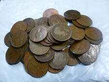 10 Assorted British Large Cents Penny Collection     #10BLCC-My9 picture