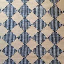 6 X 9 Kilim flat Weave Area Rug hand made Swedish Look Wool Blue / White Woven picture