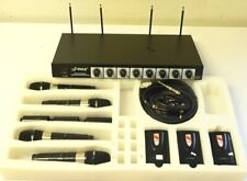 Pyle Professional 8 Channel Wireless Microphone System PDWM8700 4 Mics/Receivers picture