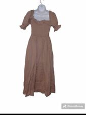 Women's Vintage Style Flowy Beach Maxi Dress Size Small picture