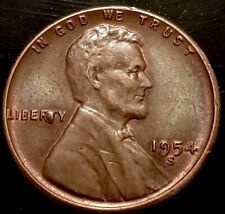 1954S Wheat Penny #BIE RIT 54S 6F+1 ,  L On Rim, DDO On Date picture