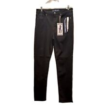 Indigo Rising Black Denim High Rise Slim‎ Straight Jeans Pants Size 13/31 NWT picture