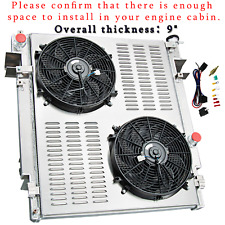 4Row Radiator Shroud Fan For 2010-2012 DODGE RAM 2500 4500 3500 6.7L L6 Diesel picture