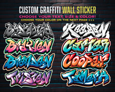 Custom Personalized Vinyl Graffiti Name Decal Sticker | Car Window Tumbler Wall picture