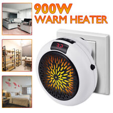 900W LED Digital Electric Heater Wall Sockets Fan Temperature Setting & Display picture