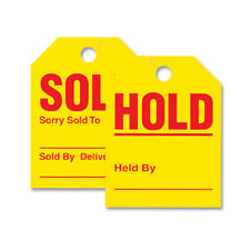 SOLD / HOLD - Jumbo Mirror Hang Tags (Yellow) (Form # 280-SH) (50 per pack) picture