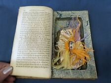 3641M Antq 1822 Oeuvres De Massillon Hollow Book w/Parisian Purse/Mirror Inside picture