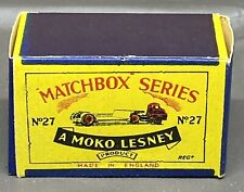 Matchbox Moko Lesney No.27A Bedford Low Loader 1956 Rare Blue In Original B Box picture
