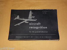 VINTAGE 1955 US  DEPT AIR FORCE AIRCRAFT RECOGNITION BOOK picture
