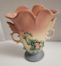 Vintage Hull Pottery Wildflower Vase Granny CottagecoreW-9-8 1/2 Mauve Pale Blue picture
