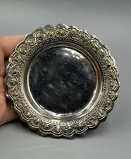 Wonderful Vintage Victorian solid silver Dish Plate Ca. 1850 picture