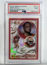 2022 Panini Illusions King of Cards #KC-15 Jerry Rice Graded PSA 9 picture