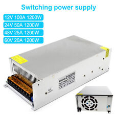 AC 110V TO DC 12V 24V 48V 60V 50A 100A 1200W Switch Power Supply Driver Adapter picture