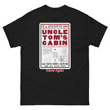 Vintage 1910 Uncle Tom's Cabin Movie Advertisement Poster T-Shirt Never Again picture