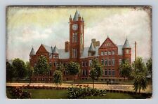 East Liverpool OH-Ohio, Public High School, Antique Vintage c1908 Postcard picture