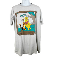 Vintage Winnie The Pooh Shirt Adult One Size Fits All Grey Graphic Tigger Disney picture