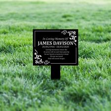 Personalised Memorial Acrylic Plaque Stake Outdoor Indoor Grave Marker picture