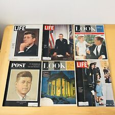 VTG 1963 Life Look Saturday Post Magazine Lot President John F Kennedy JFK 1960s picture