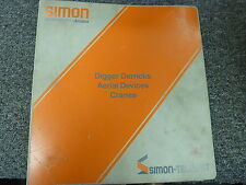Terex Simon Telelect C5050 Digger Derrick Shop Service Maintenance Manual Book picture
