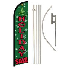 Holiday Sale Windless Banner Swooper Advertising Flag Kit Xmas Christmas Sale picture