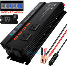 Power Inverter 4000W 5000W 12V dc to 110V 120V ac LCD Cable Car Truck Boat RV  picture
