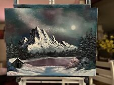 Original Oil Painting 18x24 “Stars Will Light the Way” Art  (Bob Ross Style) picture