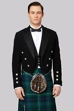 Scottish Traditional Prince Charlie Kilt Jacket with Waistcoat/Vest picture