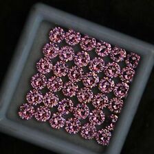 16 PCS Natural Pink Sapphire Gemstone Certified Lot 5 MM Round Diamond Cut picture