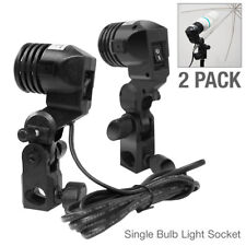 2 PCs Universal Lighting Holder Bulb Single Head Socket Photo Studio Photography picture