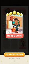 Monopoly GO 5 Stars Sticker - Happy Stroll⚡️Same Day Delivery⚡️ picture
