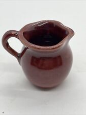VINTAGE  ROSEMEADE  INDIVIDUAL CREAM PITCHER  SIGNED 1 7/8” TALL picture