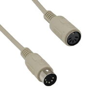 6-25Ft DIN5 DIN 5 Pin AT Keyboard Extension Cable Cord M/F 28 AWG Legacy PC MIDI picture