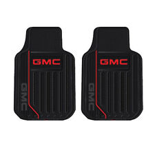 New 2pc GMC Elite Logo All Weather Heavy Duty Rubber Front Floor Mats Set picture