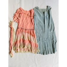 Antique Victorian Lot Dresses 1920s 1900s Silk Lace Flawed picture