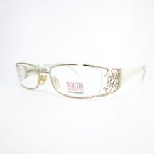 South Hampton SH806 YG Eyeglasses Frames white gold Rectangular 52-18-130 picture