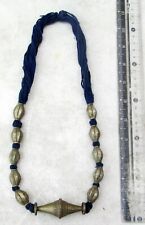 SUPERB Vintage Nepal Nickel Tharu Warrior Necklace picture