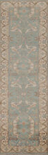 Luxurious Handcrafted Oushak Indian Runner Rug Thick Plush 3x10 ft picture