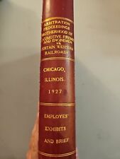 Arbitration Proceedings Western Railroads Vintage Antique Book 1927 picture