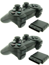 2x For Sony PS2 2.4G Wireless Twin Shock Game Controller Joystick Joypad picture